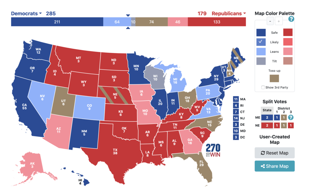 Associated press datavisualisation élections US