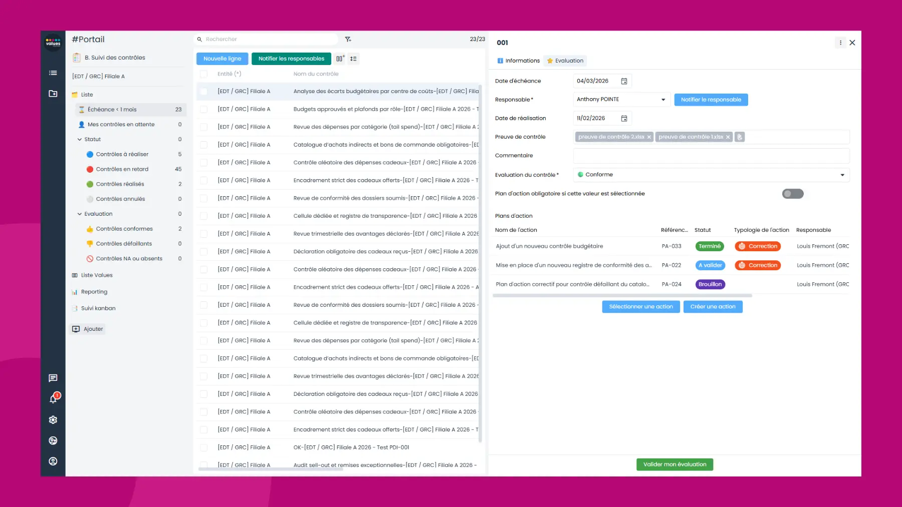 Interface logiciel Sapin 2 - Module procédures comptables - Personnalisation