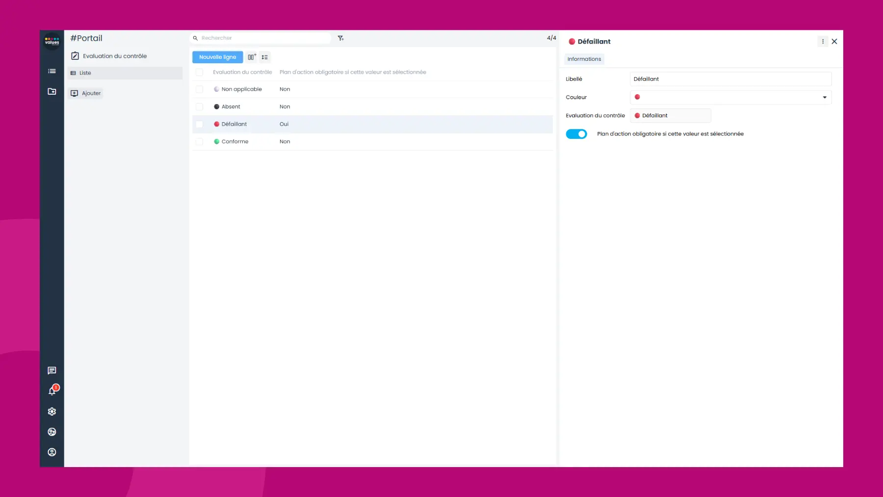 Interface logiciel Sapin 2 - Module procédures comptables - Scoring