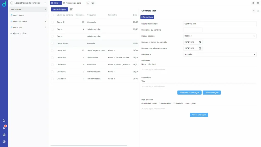 Internal control library