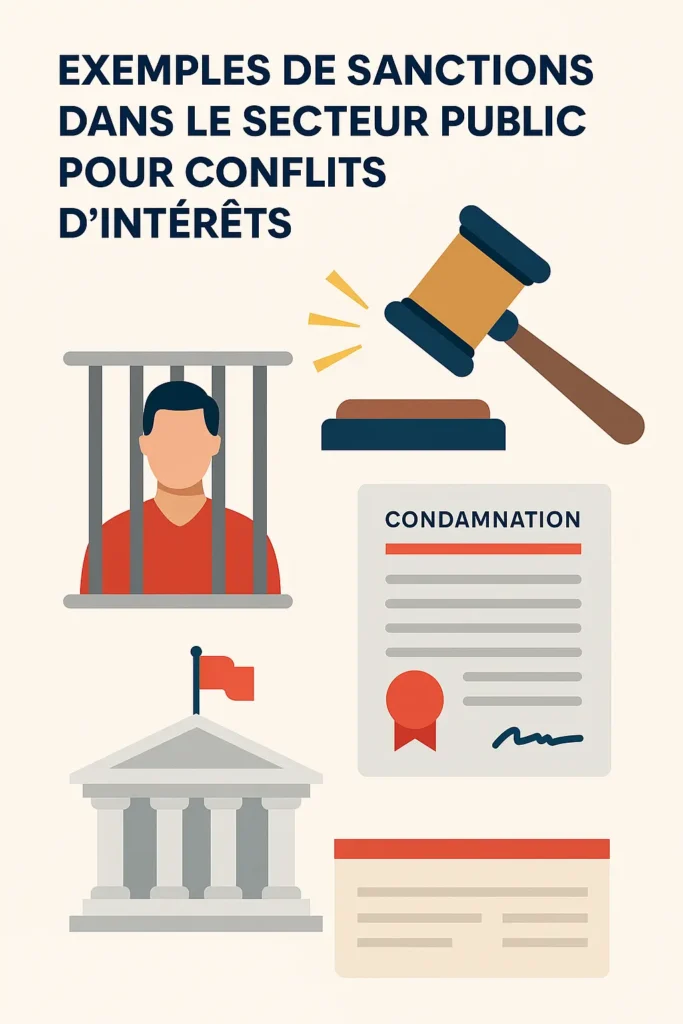 Sanctions conflits d'intérêts - Secteur public